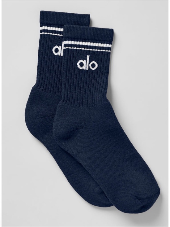 ALO Yoga Other - ALO Yoga Navy Half-Crew Socks (unisex) size M